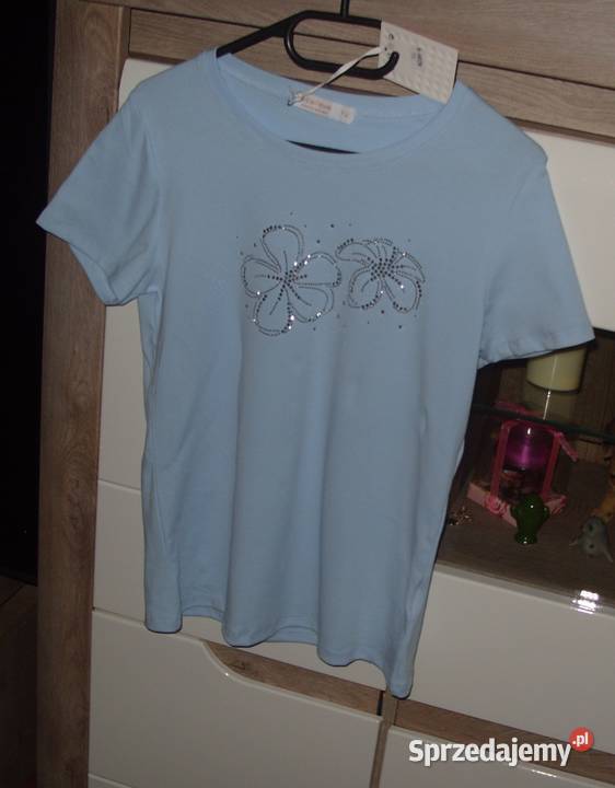 bluzeczka Baby BlueEBELIEVE cyrkoniowe kwiatki r Rawicz