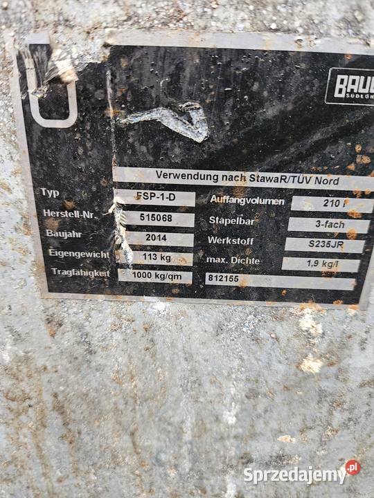 Paleta magazynowa transportowa z wanną śląskie Pszczyna sprzedam