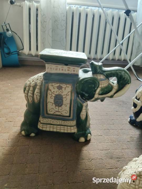 Ceramiczne kwietniki słoń pomorskie