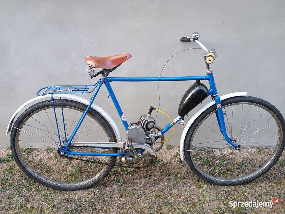 Rower z silnikiem KO D4 zabytkowy Kurzętnik