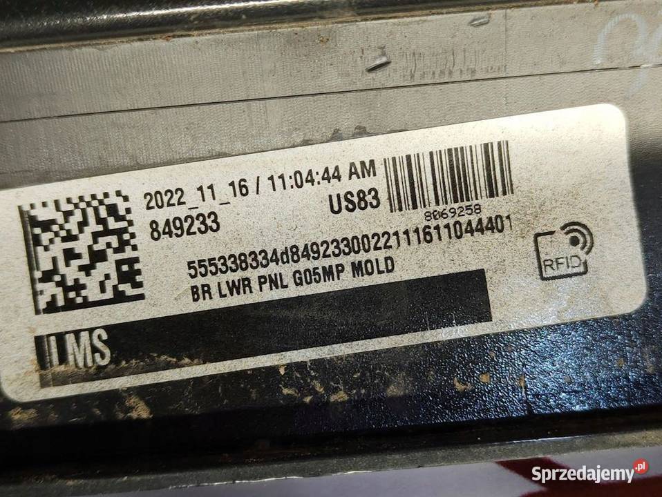 Dokładka Zderzaka Tył BMW X5 G05 MPakiet 2018 Spoilery Pleszew
