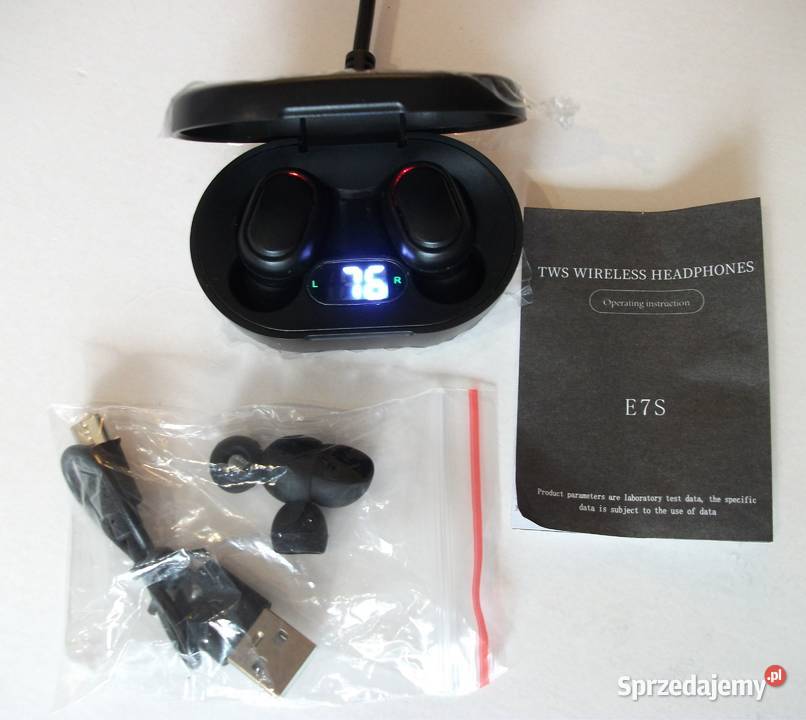 Słuchawki E7S Bluetooth 50 Sportowe z Mikrofonem Sieradz