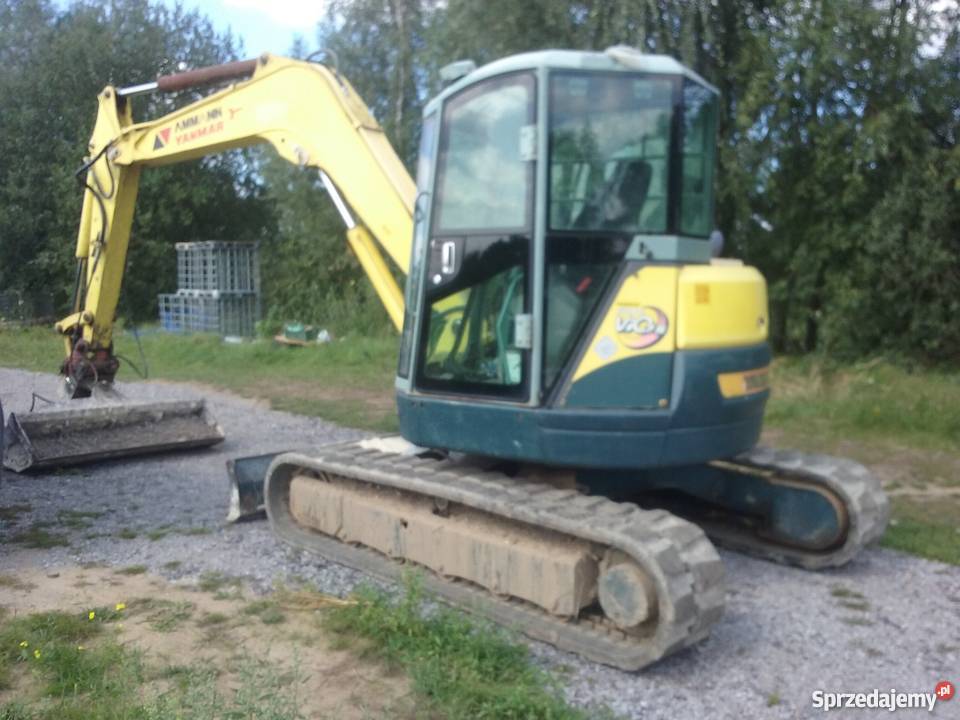 Wynajem koparki gasienicowej Yanmar vio75 uslugi Gdańsk