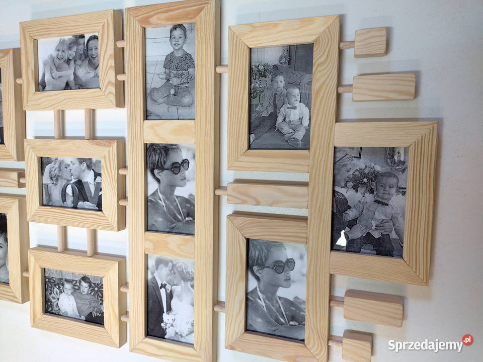 Drewniana Ramka Multirama na 12 zdjęć 10x15 sprzedam