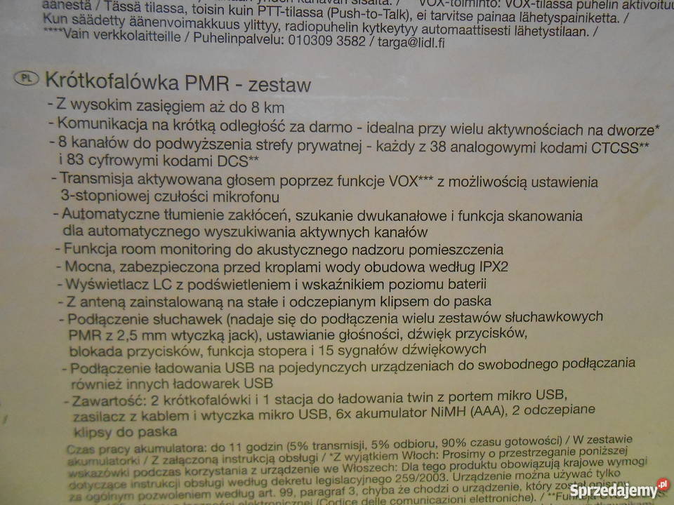 Krótkofalówki SilverCrest NOWE śląskie Katowice