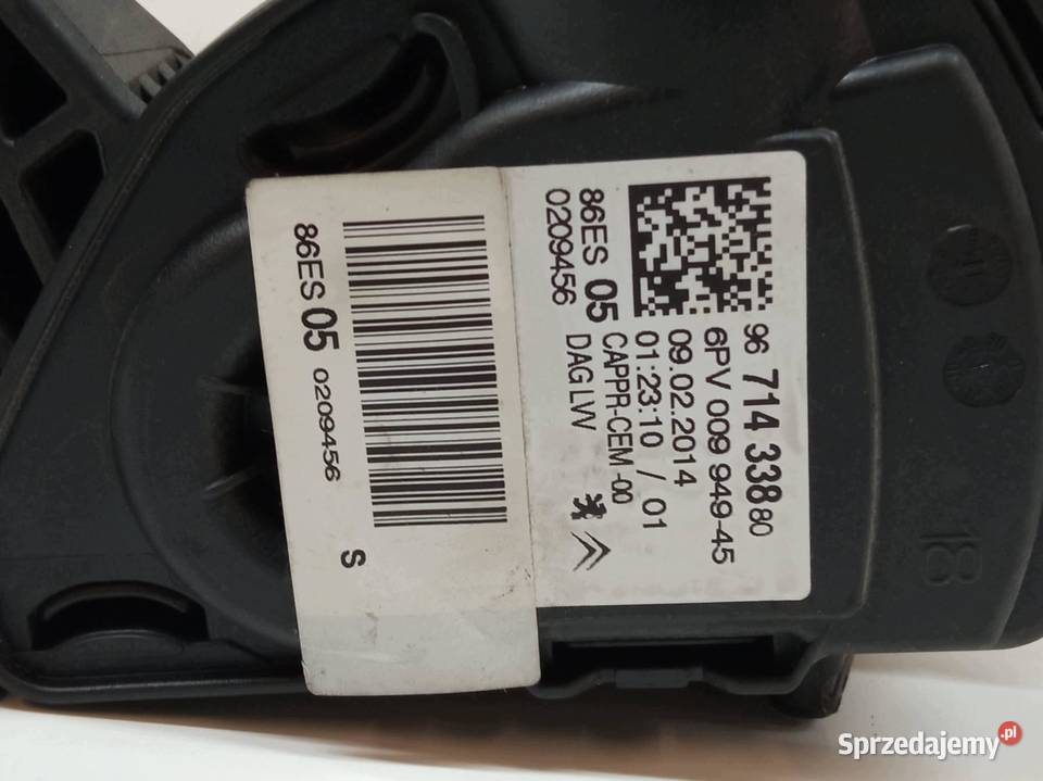 PEDAŁ POTENCJOMETR GAZU 9671433880 Peugeot 2008 sprzedam