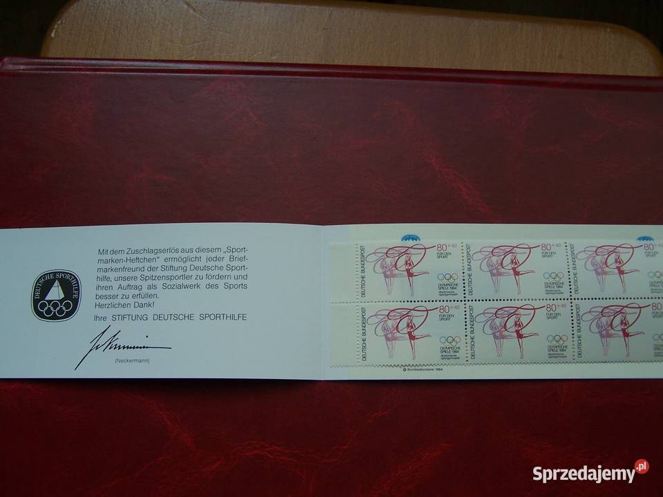 Niemcy 1984 MNH Karnet Olimpiada Los Angeles sprzedam