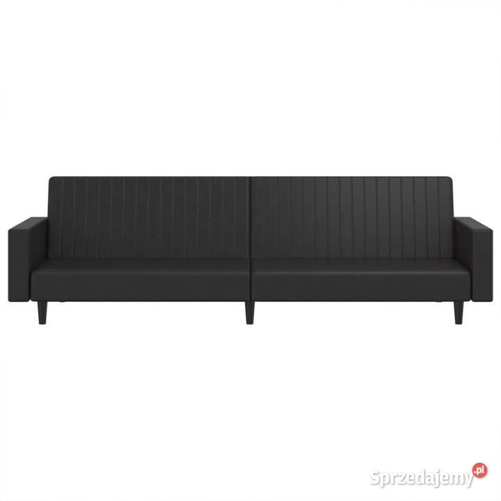 vidaXL 2osobowa sofa czarna sztuczna Warszawa