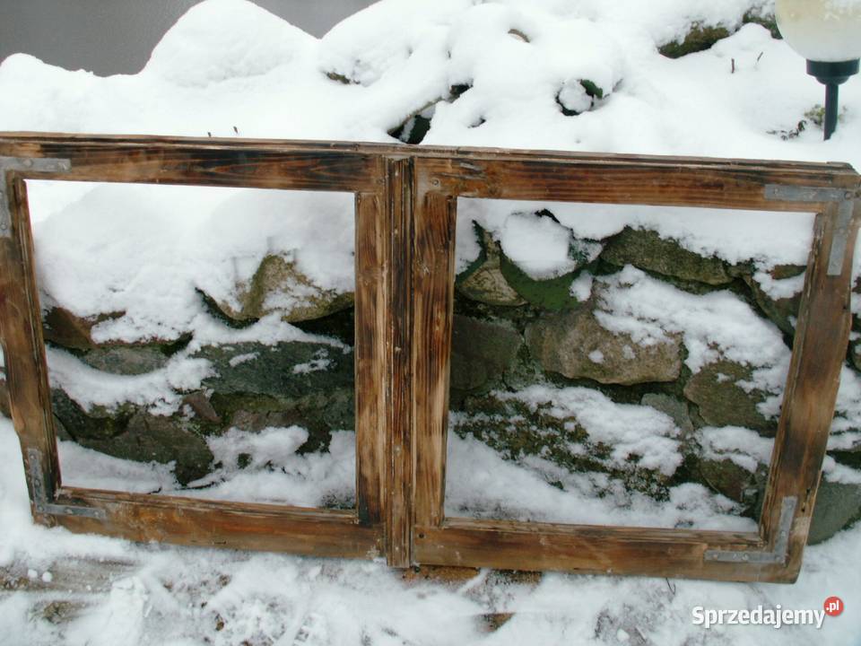 Stare okno mazurskie retro loft lustro zdjęcia Lustra Ełk