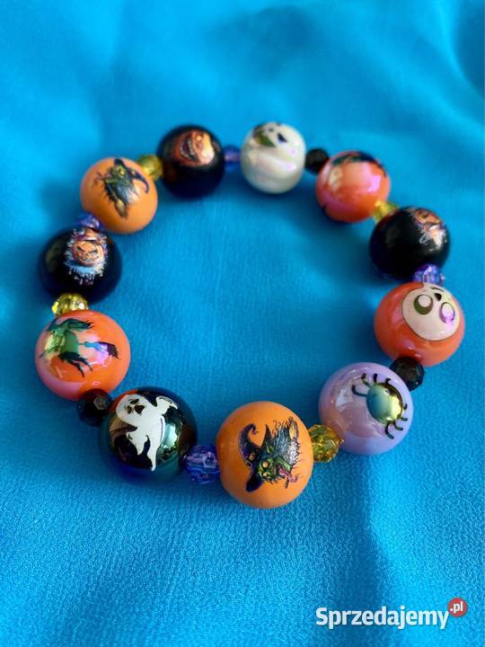 nowa unikatowa bransoletka motyw Halloween Gdynia