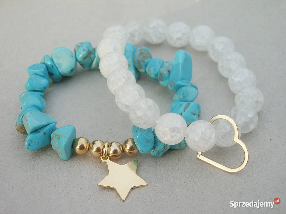 Bransoletka z Kryształu górskiego matowego 10mm Kielce