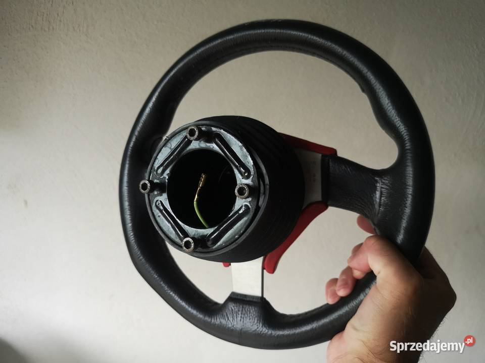 Skorzana sportowa kierownica z naba Victor Kętrzyn sprzedam