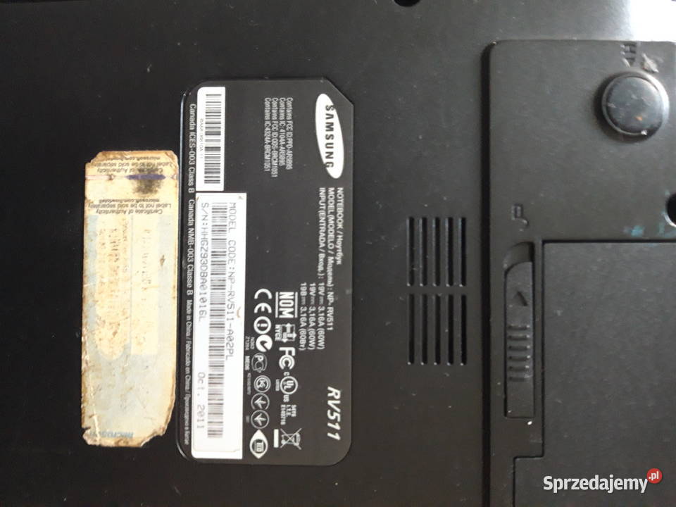 LAPTOP SAMSUNG RV511 Lubań
