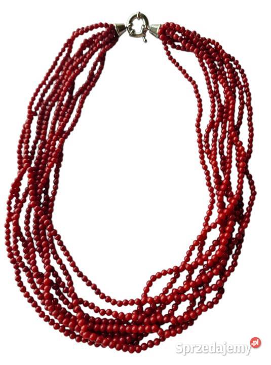 VINTAGE KORAL CZERWONY NATURALNY ELEGANCKI śląskie Częstochowa sprzedam