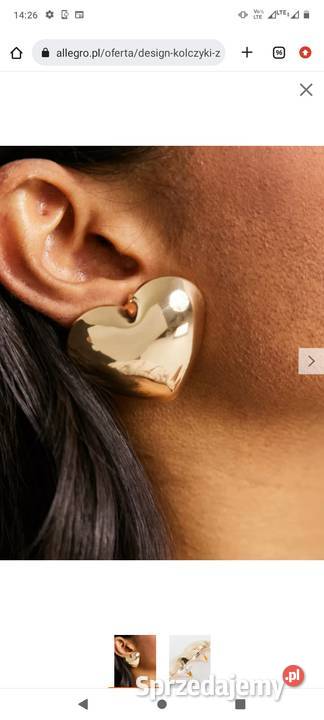 ASOS Ekskluzywne kolczyki z Londynu serca NOWE Kraków