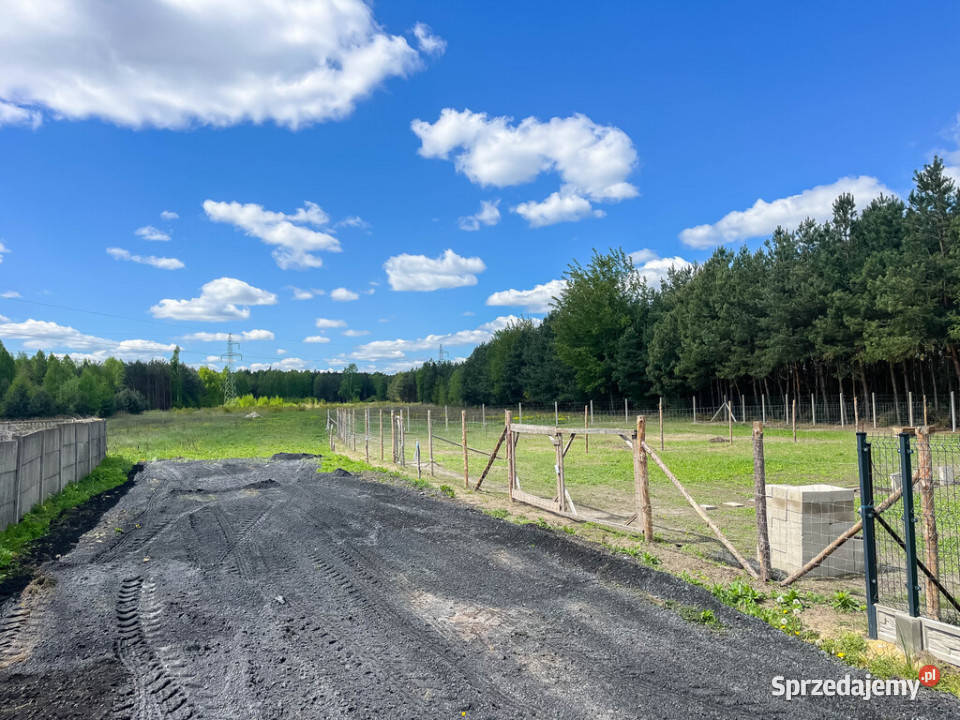 Działka pod dom w Magoniach pod lasem 1200m2 asfalt