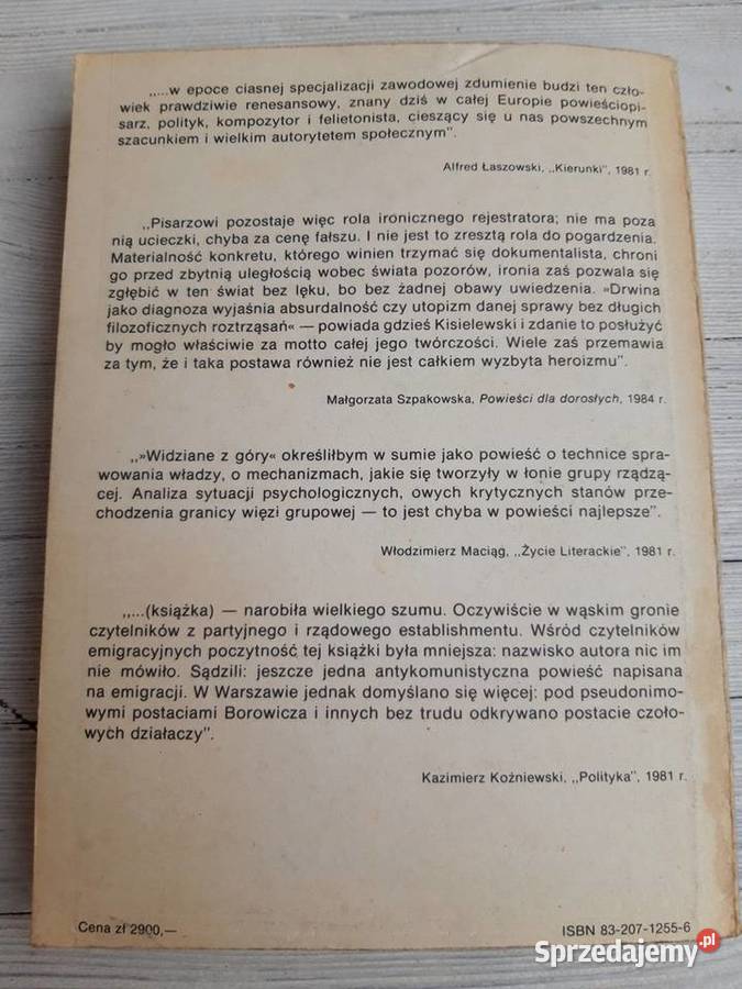 Widziane z góry Stefan Kisielewski ISKRY 1989 Bielsko-Biała