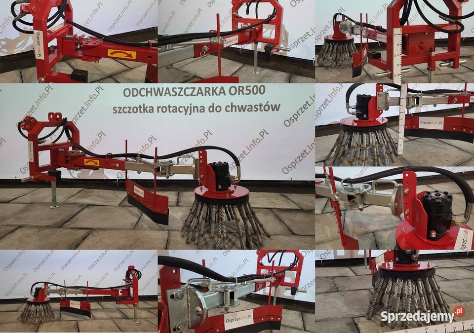 Odchwaszczarka szczotka rotacyjna do chwastów