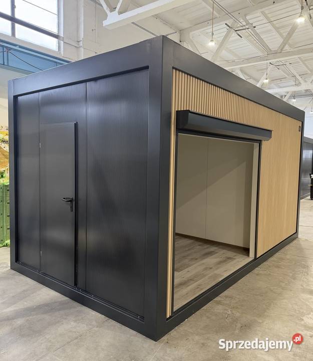 NOWOCZESNY KONTENER GASTRONOMICZNY Z ROLETĄ – 524 × 290 CM
