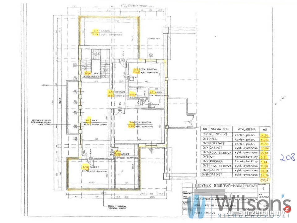 wynajmu lokalu 830m2 Warszawa biurowy Wynajem mazowieckie