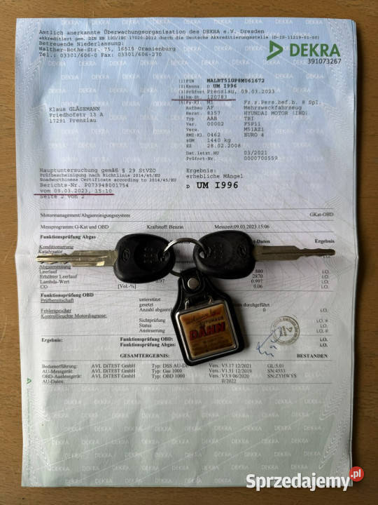 Hyundai Getz 1167BezwypadkowyPierwszy zachodniopomorskie Szczecin