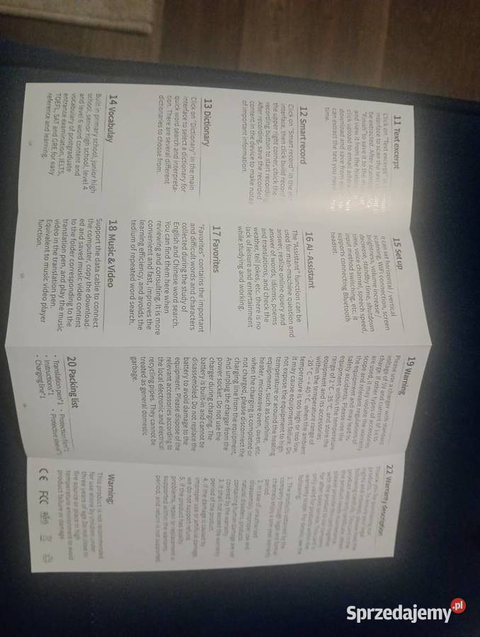 Długopis tłumaczeniowy translations pen Dywity sprzedam