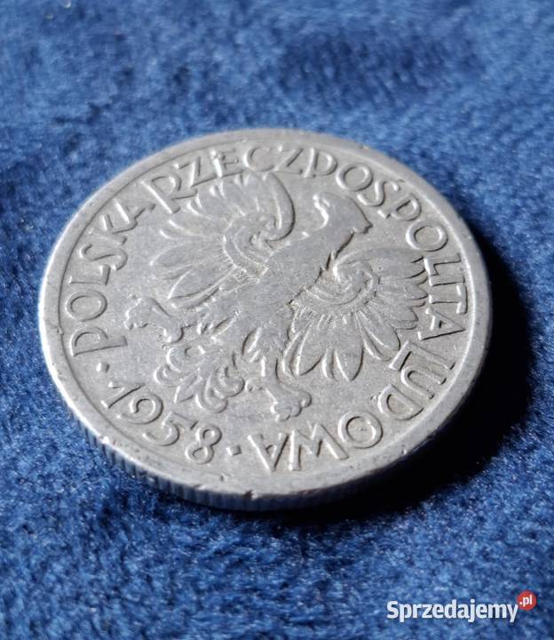 2 złote z okresu PRL z 1958 Jagody
Pierwszy Antyki, Sztuka, Kolekcje