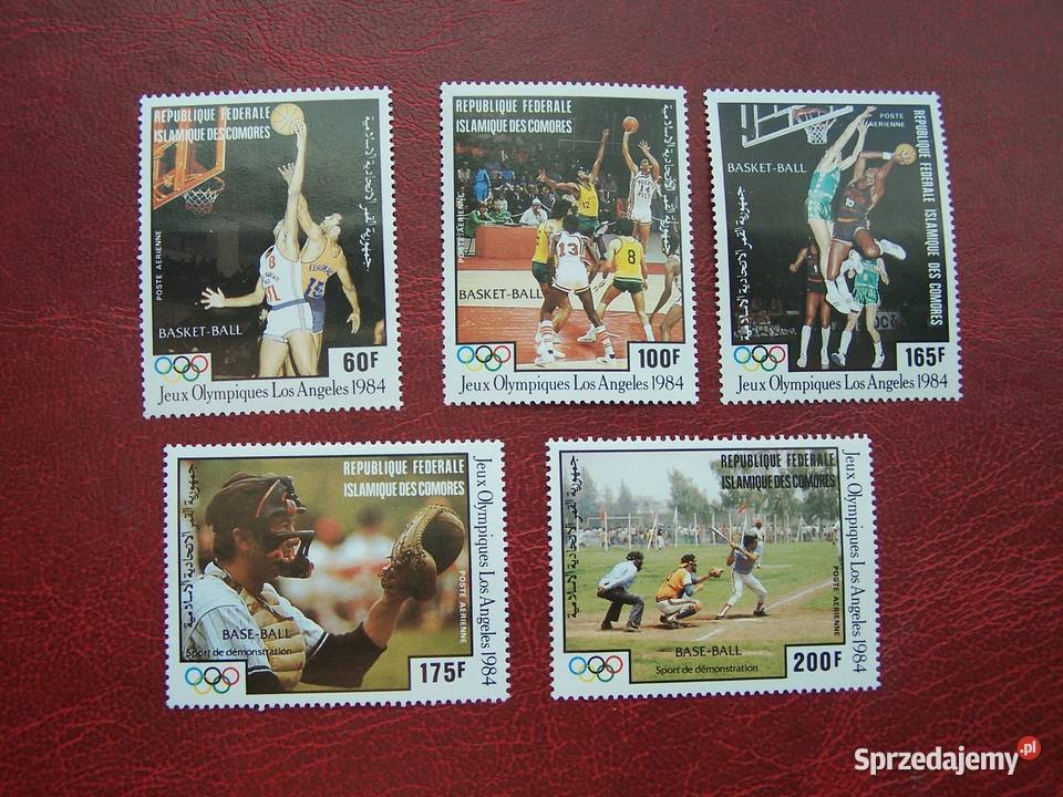 Komory 1984 MNH Mi 71216 Sport Olimpiada Los Filatelistyka Tychy sprzedam