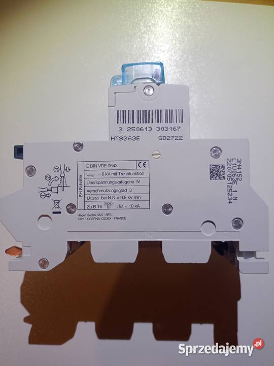 Hager SLS E63 HTS363E 3P E 63A na szyny Cu Bartoszyce