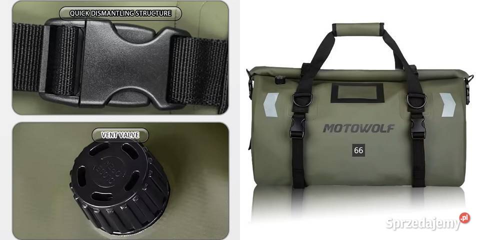 Rollbag Nieprzemakalna Torba Bagażowa 70L na Torby, plecaki i walizki Sieradz