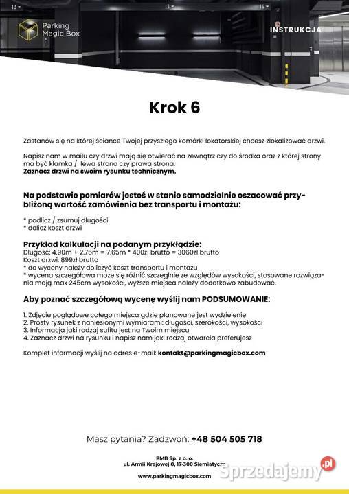 Komórka lokatorska piwnica budowa na wymiar Kielce sprzedam