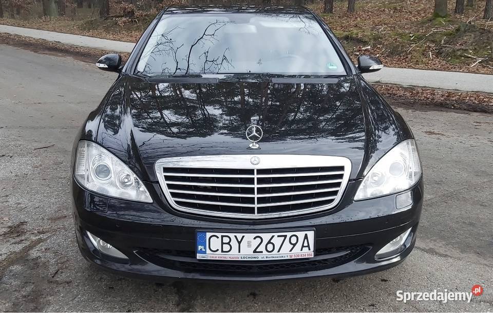 Mercedes s klasa W221 32 CDI skórzana tapicerka Białe Błota sprzedam