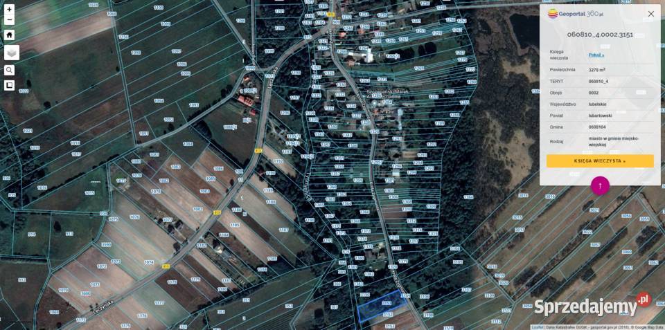 Działka budowlana 91zł/m2 Grunty i działki lubelskie Rozkopaczew