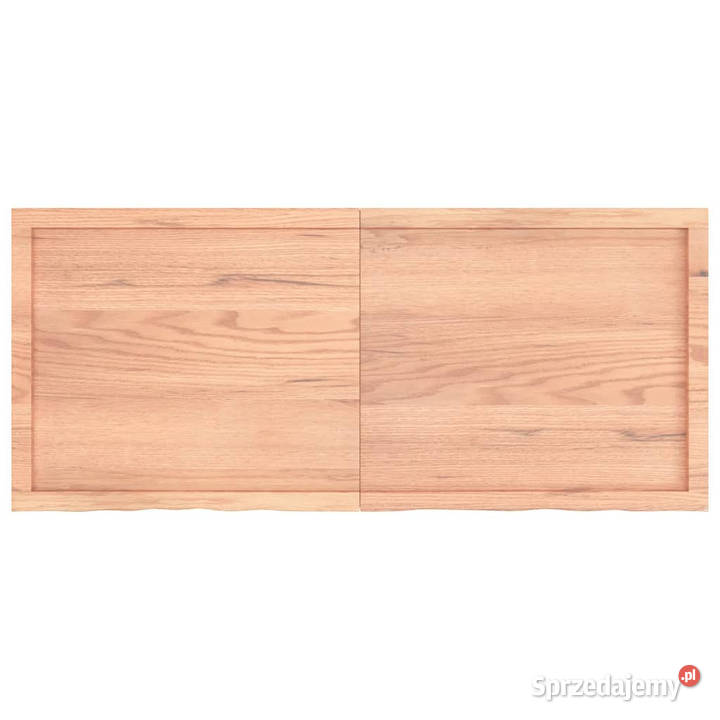 Blat do stołu jasnobrązowy 140x60x24 lite drewno Warszawa