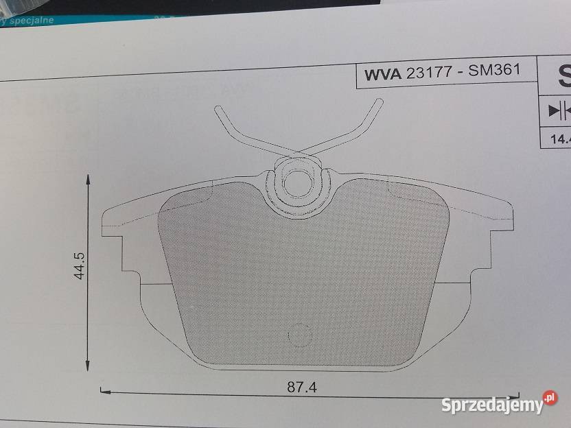 SM361 Klocki hamulcowe kpl tył ALFA ROMEO 145 Olsztyn sprzedam