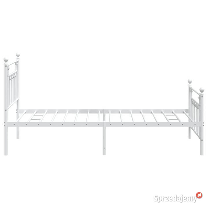 Łóżko Metalowe Białe Rama Łóżka Ze Stelażem sprzedam
