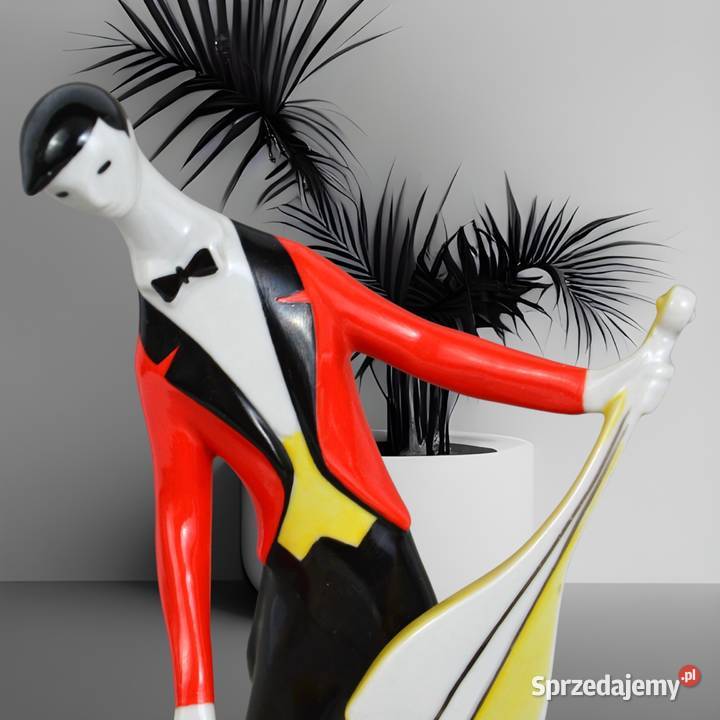 Kontrabasista styl Art Deco Zsolnay Torok Janos Warszawa