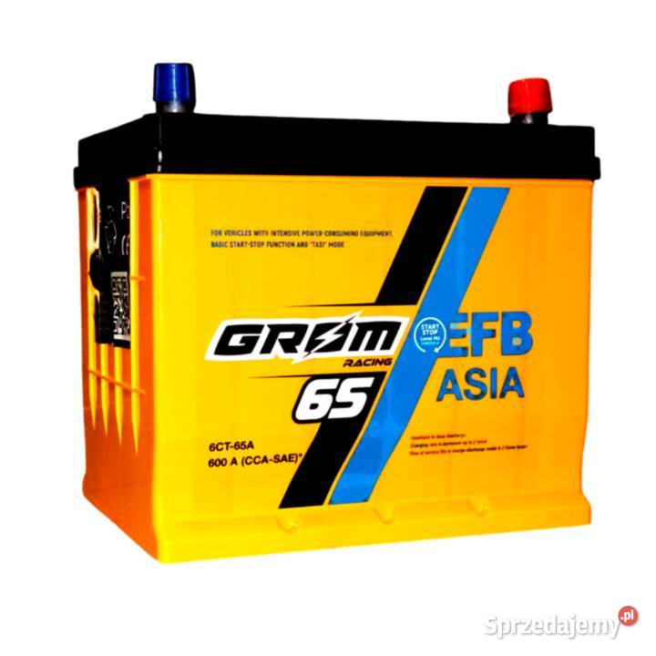 NOWY Akumulator Grom Racing 65Ah 600A Japan EFB osobowe Konin