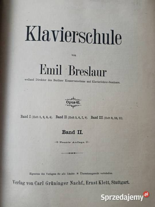 Nuty przedwojenne niemieckie książki antykwariat mazowieckie Warszawa