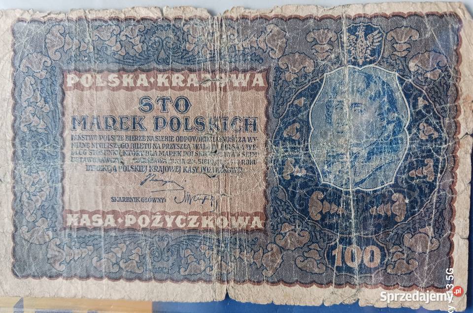 100 Marek Polskich 1919 r Warszawa ID Seria B