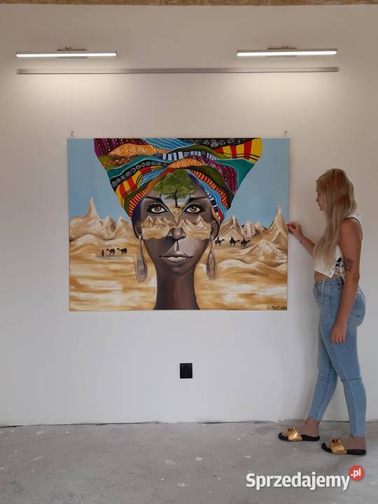 Duży obraz olejny Bielsko-Biała sprzedam