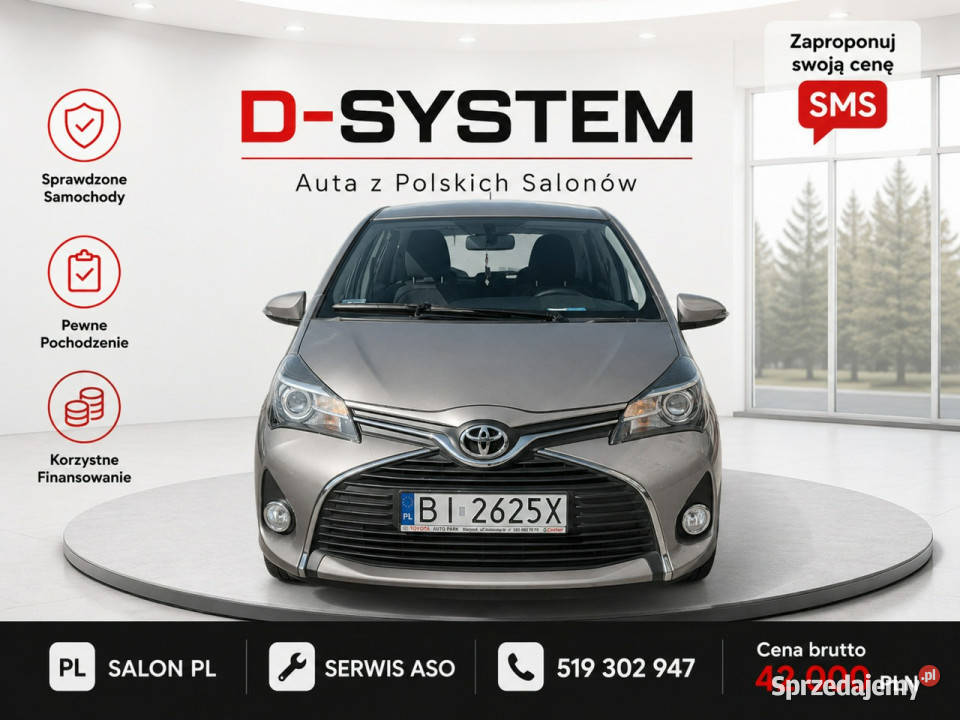 Toyota Yaris 2015 Salon Polska 39 GWARANCJA klimatyzacja Yaris Białystok