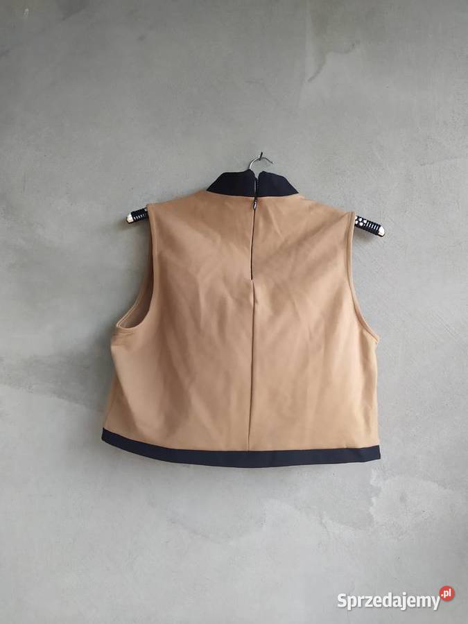 Bluzka crop top river island karmelowy braz Zembrzyce