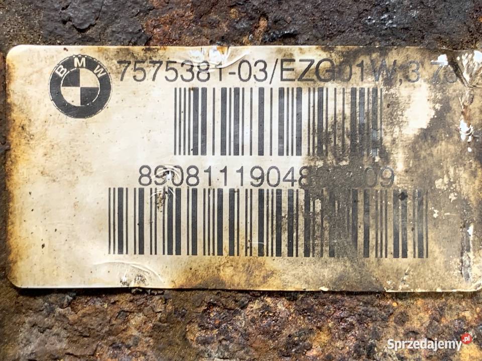 MOST DYFER TYŁ BMW E83 7575381 20 177 0311 SUV podkarpackie