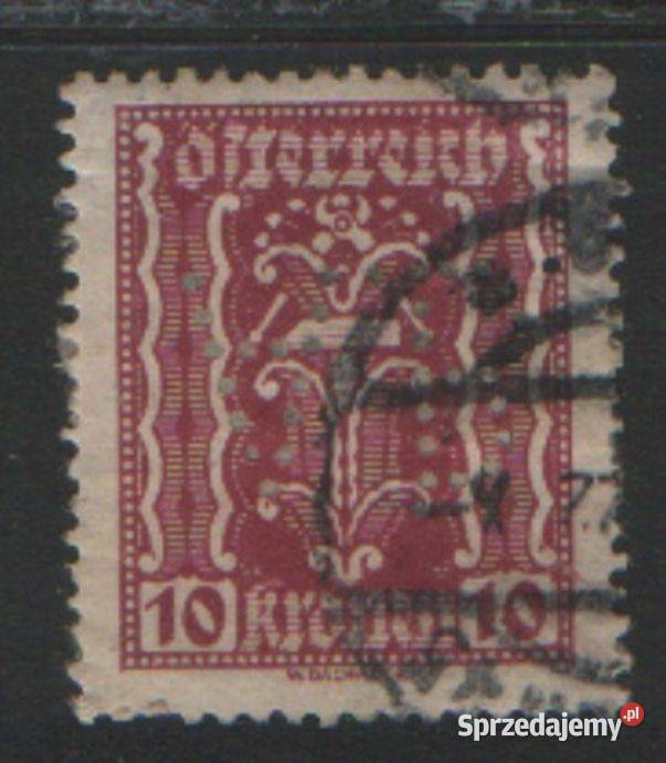 Zn Austria Mi 367 kas 1922 Filatelistyka śląskie Gliwice
