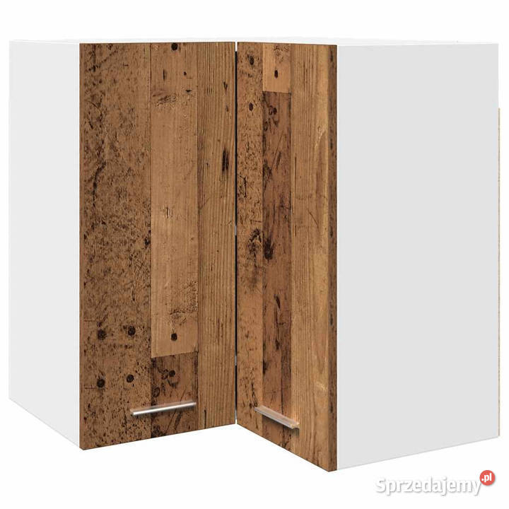 Wisząca szafka narożna stare drewno 57x57x60 Warszawa