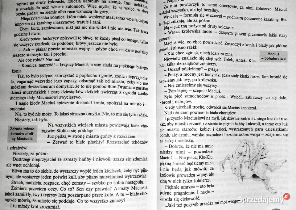 Król Maciuś Pierwszy Lektura z opracowaniem Chełm