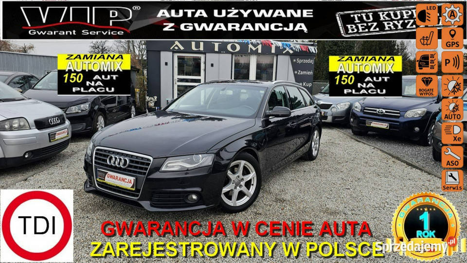 Audi A4 SPRZEDANY 20 TDI Duża Navi Automat Ledy ASR (kontrola trakcji) A4