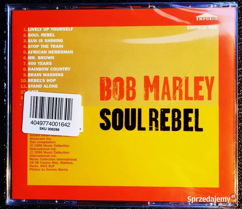 CD Króla Reggae BOB Marley Album Rebel Soul Katowice