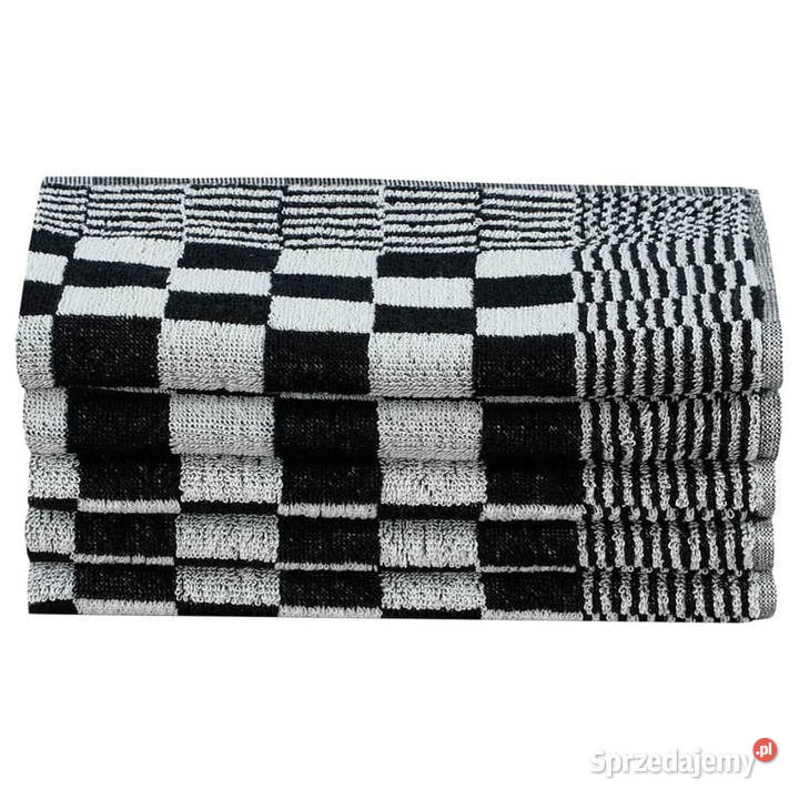 Zestaw 10 ręczników czarnobiały bawełna WM136291 Warszawa
